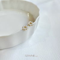 Gewinie.co - double o pearl earring ต่างหูมุกมินิ