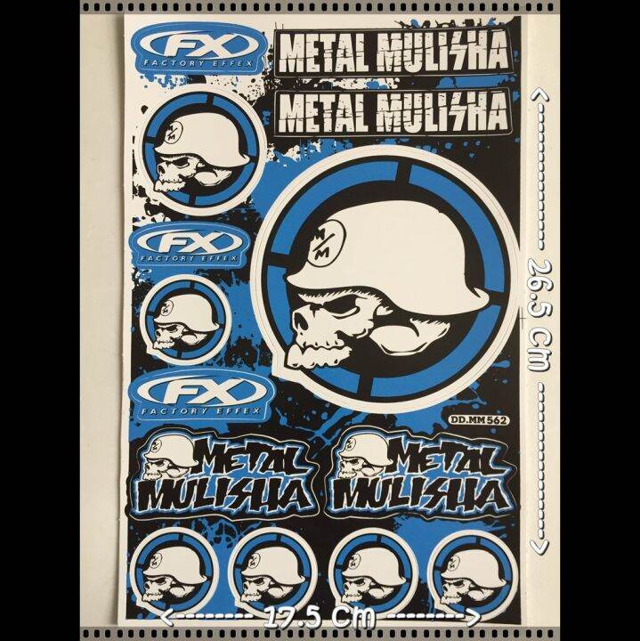 metal-mulisha-สติกเกอร์-เคลือบกันน้ำ-ไดคัท-มอเตอร์ไซด์-รถซิ่ง-รถแข่ง-บีกไบค์-waterproof-decal-sticker