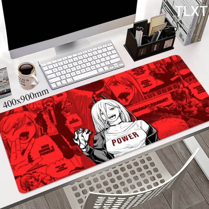 Ready Stock Chainsaw Man Large Mousepad Anime Mousepads Keyboard Mat
