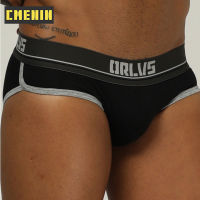 (1 Pieces) 2020 Ins Style Breathalbe Men Underwear Briefs Cotton Comfortable Male Panties Innerwear Breathable Mens Lingeries OR199