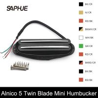 Alnico 5 Dual Panas Rel Humbucker Pickup Tunggal Ukuran Kumparan Untuk St/suku Cadang Gitar 9K Multi-Warna