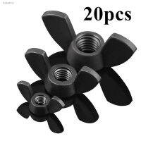 ♕ 20PCS/pack Wing Nuts Butterfly Nut To Fit Bolts Screws Black M3 M4 M5 M6 M8 M10 M12 Hand Operated Tools Plastic Thumb Nut