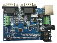 4-20ma ปัจจุบันปริมาณอนาล็อกการคุ้มครองสิ่งแวดล้อม212 MODBUS LED การ์ดควบคุมโปรโตคอลบอร์ดแปลง (ประเภท Q7) 100x50cm