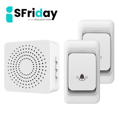 IsFriday Outdoor Wireless Doorbell USB Plug Receiver Ring For Home Dog Doorbell 433MHz Long Distance My Melody House Chimes