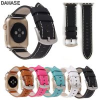 ”:{》สร้อยข้อมือหนังแท้สำหรับนาฬิกา8 7 6 5 4 SE Ultra Band Cowhide สายรัดสำหรับ Iwatch 40มม. 41มม. 38มม. 45มม. 42มม.