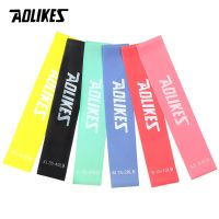 AOLIKES 1PCS Resistance Band 6 Levels Available Natural Latex Gym Strength Training Rubber Loop Bands Fitness CrossFit Equipment Exercise Bands