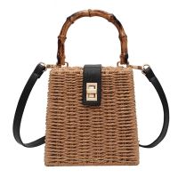 Weave Small Tote Bag Summer Quality Straw Womens Handbag Beach Travel Shoulder Messenger Bag Hand Bag