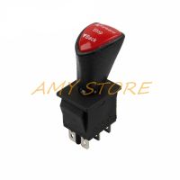 Forward-Stop-Back DPDT 6Pin Latching Slide Rocker Switch AC 250V 16A AC 125V 20A Black KCD4-604-6P 31x25mm Remote