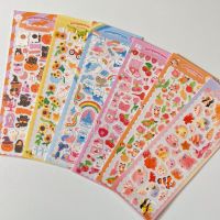 6Pcs/Pack Cartoon Fantasy Wonderful House Series Decorative Stickers Cartoon Sticker DIY Cute Kpop Korean Stationery Supplies Stickers Labels