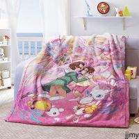 Digital Baby Animation ผ้าห่มพื้นหลัง Quilt หอพักนักเรียน Quilt Flannel ผ้าคลุมเตียงและผ้าห่ม Plush