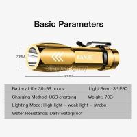 Mini Flashlight USB Rechargeable Powerful 7x common brightness Led flashlight Portable Rechargeable Multifunction Mini Highlight Long Shot 1000 Meters lighting light torch light led torchlight multifunctional