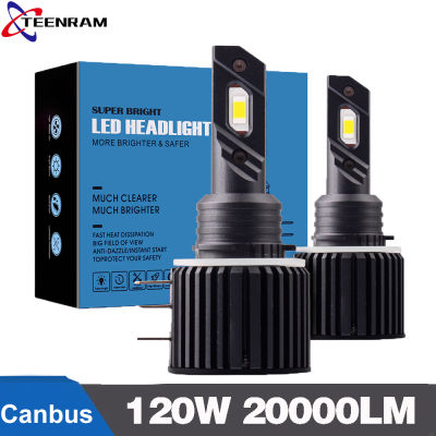 H15 หลอดไฟ LED CANbus ไม่มีข้อผิดพลาด 120W 20000LM ไฟรถสำหรับ Audi Mercedes Benz BMW Volkswagen Golf ไฟวิ่งกลางวัน-dliqnzmdjasfg