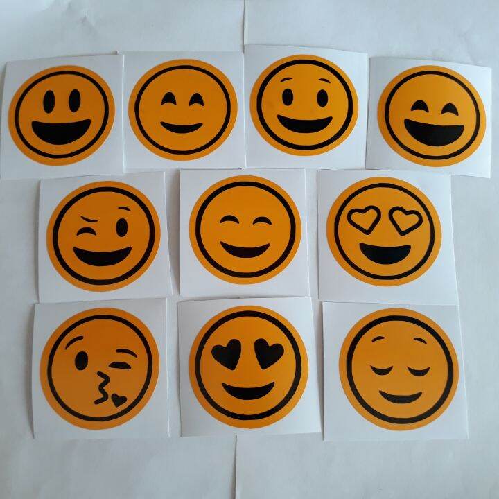 Emoji Sticker Decal in 10 Variants Lazada PH