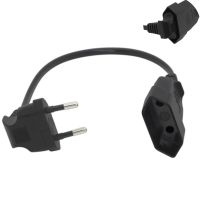 Europea 90 Degree Male Plug To Female Socket Power Extension Cable For PC Computer PDU 0.3m/0.6m/1.8m EU 2Prong Bend Angled Cord Wires  Leads Adapters