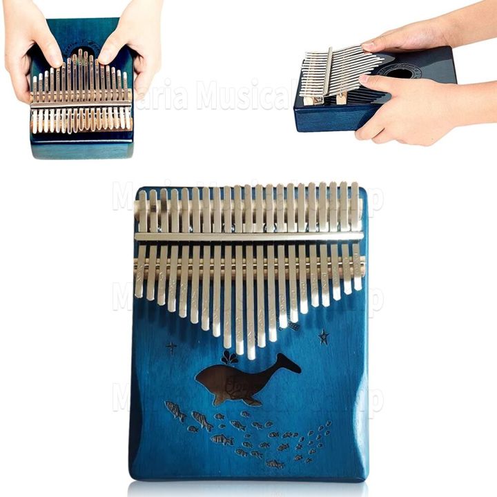 เครื่องดนตรีคาลิมบา17-21โทนเปียโนนิ้วแบบพกพาเปียโนนิ้วหัวแม่มือเครื่องดนตรีของขวัญมาตรฐาน