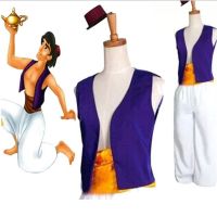 Adult Aladdin Lamp Prince Aladdin Costume Halloween Anime Cosplay Fancy Dress Adam Prince Costumes