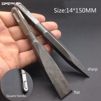 【2023】Chisels Set 1PC 140Mm Electric Hammer Drill Bit Point Flat Chisel Spade Drill And Sharp Dril Break Concrete Brick Wall Drilling ！