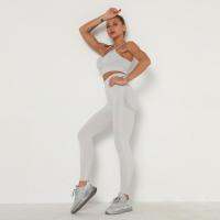 New Gym Set Women Seamless Fitness Bra Sport High Waist GYM Sexy Booty Leggings Push Up Pants Leggins Workout Suit