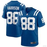 Yp2 NFL เสื้อยืดลําลอง แขนสั้น คอกลม พิมพ์ลาย Indianapolis Colts Game Jersey Marvin Harrison พลัสไซซ์ PY2