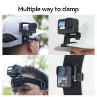 (สินค้าเฉพาะจุด) ESIN 2 In 1 Head Strap Hat Clip For Gopro Hero 12 11 10 9 8 Accessories Head Belt Strap Mount For Insta 360 DJI OSOMO Action,。,《 Suggest Order 》