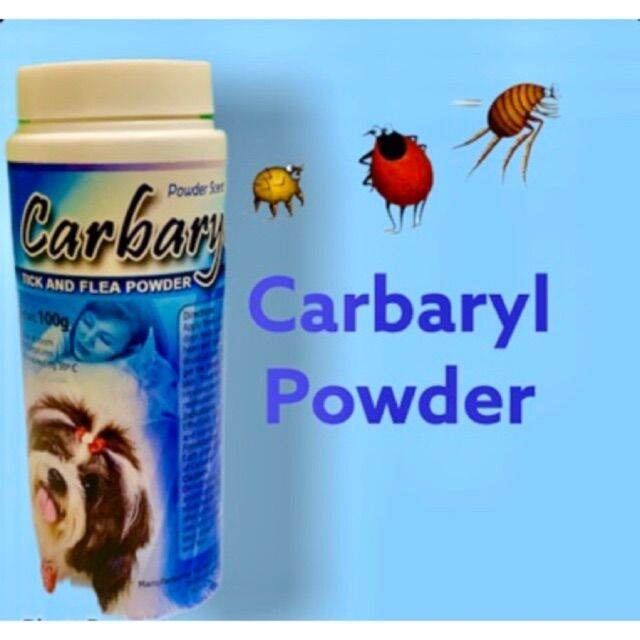 Carbaryl dog powder 100g Anti Tick & Fleas powder scent Lazada PH