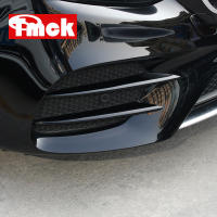 For Benz E Class AMG E43 E63 W213 2016-2020 Car Accessories Front Fog Lamp Lights Decoration Strips Trim Cover Sticker