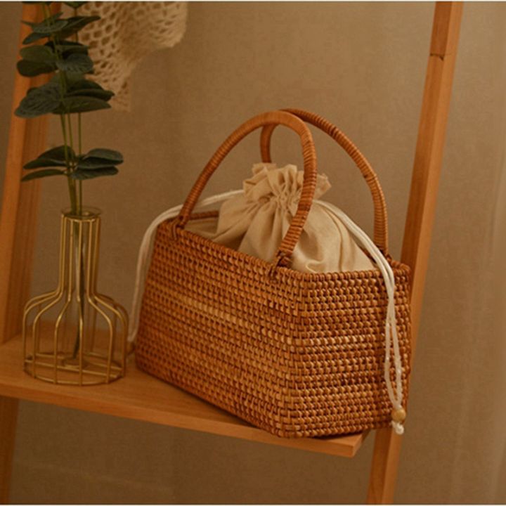 vintage-hand-basket-for-picnic-basket-travel-hand-woven-rattan-handbag-semicircular-stitching-inner-pocket