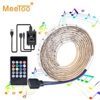 【LZ】☢❈☌  USB RGB LED Light Strip Set controlador de música sensor de som fita flexível fita computador TV Backlight SMD 2835 DC5V