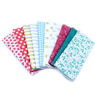 【YF】❀❀▲  10sheets/bag 50x66cm Printed Tissue Paper Wrapping Roll Wine Shirt Shoes Clothing Packing