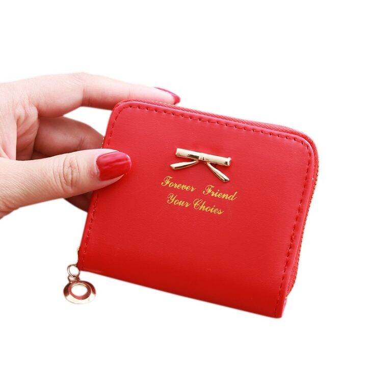 womens-zipper-coin-purse-multifunctional-short-card-holder-korean-bow-wallet