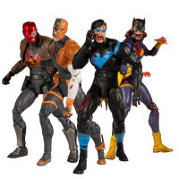 Unkillables Red Hood/Deathstroke &amp; DCeased Nightwing/Batgirl Bundle (4) 7" Action Figures