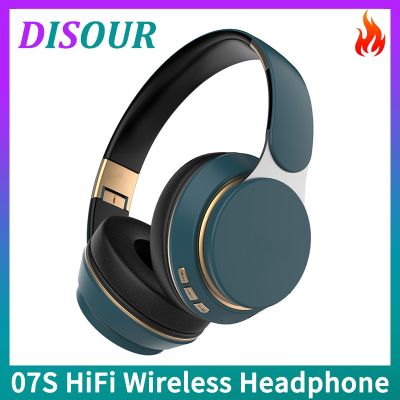 ZZOOI DISOUR Original T7 Wireless Headphones BT 5.0 Headset Foldable Stereo Adjustable Earphone With Mic for Phone Pc TV Xiaomi Huawei