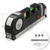 tt-Laser Level Horizon Vertical Measure 8ft Aligner Standard And Metric Rulers Multipurpose Measure Level Laser Black