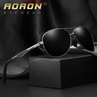 AORON Sunglasses Men Polarized Sunglasses Aluminum Leg Frame UV400 Sun Glasses Classic Pilot Mirror Sunglasses Men