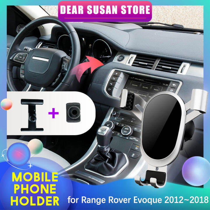 ร้อนรถที่วางศัพท์มือถือสำหรับ-land-rover-range-rover-evoque-l538-lrx-2012-2018ระบายอากาศคลิปถาดยืนสนับสนุนสติ๊กเกอร์ประดับ