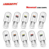 ANMINGPU 20Pcs ไฟหรี่ Led W5W T10บัลบ์ค็อบ SMD Led W5W Canbus Auto Wedge ประตูไฟโคมไฟป้ายทะเบียนรถ Light