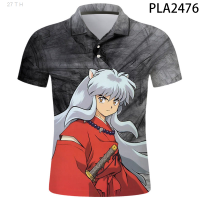 【high quality】  3d Printed Inuyasha Polo Shirt Men Ropa Polo Homme New Fashion Camisas Streetwear Casual Hombres Harajuku Cool Short Sleeve