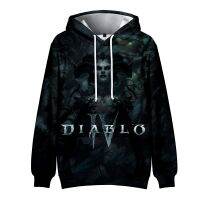 Diablo IV Hoodie 2023เกมใหม่ผู้หญิงเสื้อกีฬาชายมีฮู้ดฮาราจูกุ Streetwear ชุด3D