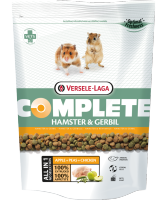 Complete Hamster &amp; Gerbil อาหารหนูแฮมเตอร์ สูตร แอปเปิล ลูกแพร และไก่ (500g.) , Versele Laga