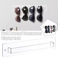 Simple Wall Mounted Acrylic Sunglasses Organizer Storage Eyeglasses Holder Hanging Eyewear Display Rack Jewelry Shelf Eyewear case