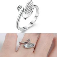 1 Pcs Adjustable Open Swan Knitting Loop Crochet Ring Thimble DIY Yarn Guide Finger Tool Holder Crafts Accessories Sewing M4C7