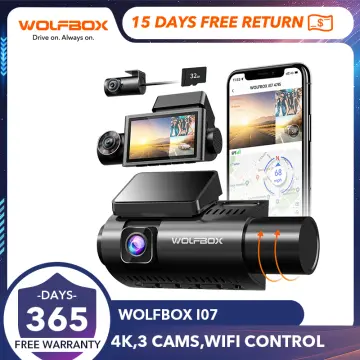 i05  WOLFBOX Dash Cam Front and Rear, 4K Dash Cam with GPS WiFi UHD 2