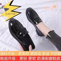 31-46 British Style Small Leather Shoes Women S Autumn Students All-Match One-Foot Thick Heel 41 Plus Size 42