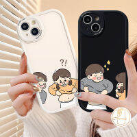 เคสคู่การ์ตูนสนุกสำหรับ Realme C11 C15 C30 C55 C21Y 7i C25Y C21 C31 C35 GT C25s 10 8 Pro 5 8i 6i 9i 6 6S 5i C1 C12 C3 C20 C17 C20A คนรักเด็กชายเด็กหญิงปกอ่อน