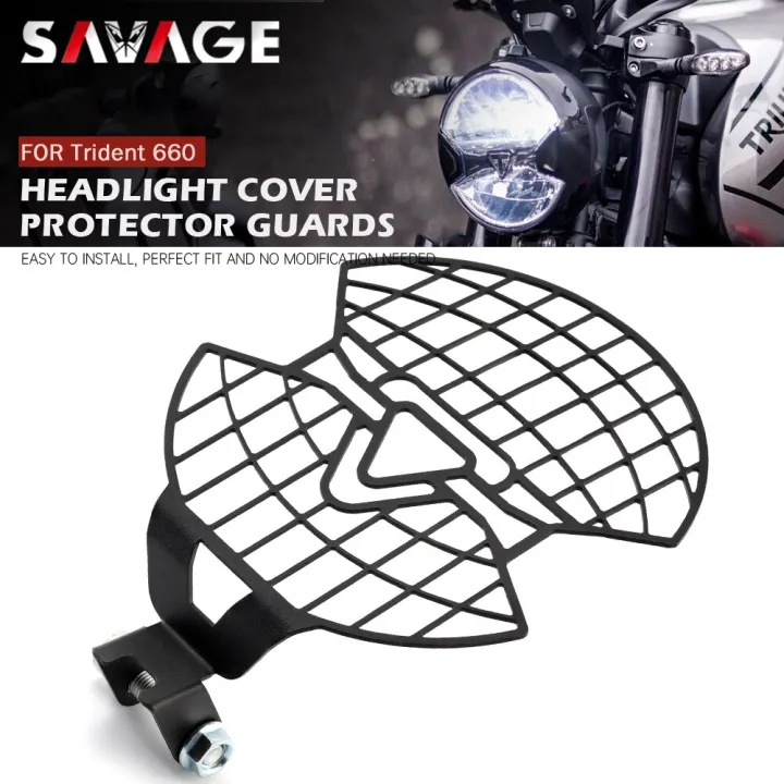 1 For Trident 660 20202022 Headlight Protector Screen Head Light