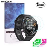 ♀◊☊ 3 Pack for HUAWEI WATCH GT Runner Smartwatch Tempered Glass Screen Protector 9H Hardness Scratch Resistant Anti-Shatter Guard