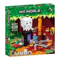 LEGO Lego building blocks My World Portal to the Underworld 21143 Steve Flame Man Assembled Boy Toy Gift 839