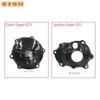 Cover-CI11 Cover-CC11และจุดระเบิดคาร์บอนไฟเบอร์สำหรับรถจักรยานยนต์ YZ250F ยามาม่า2023ใหม่ป้องกันเครื่องยนต์มอเตอร์ครอส