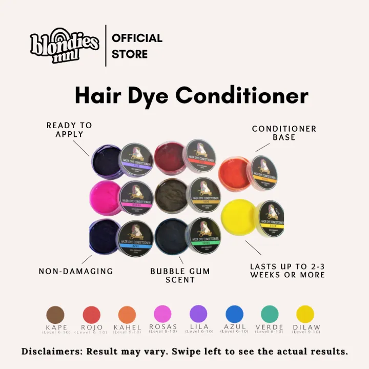 Blondies MNL Hair Dye Conditioner 100ml Semi Permanent & Ready to Apply
