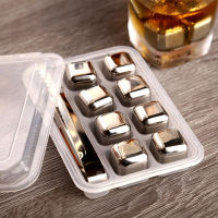 304 Stainless Steel Ice Cubes Metal Quick-Frozen Ice Wine Beer Cooler Chiller Whiskey Stones Keep Cold Longer Bar Tools